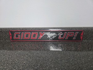 Metal Giddy Up Sign