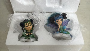 A Year of Enchantment Perpetual Calendar Collectible Figurines by Jasmine Becket-Griffith for The Hamilton CollectionBradford Exchange - March Fairy & April Fairy
