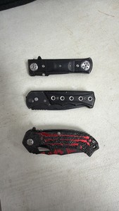 Lot of 3 Folding Pocket Knives