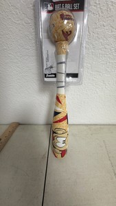 Franklin Sports MLB Mini Mascot Bat & Ball Set - Atlanta Braves