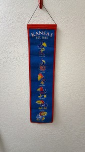 Official University of Kansas Jayhawks NCAA Heritage Wool Banner - 8 x 32