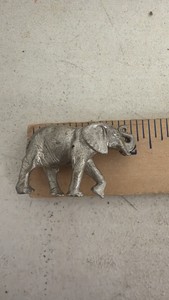 Cast Metal Elephant Figurine