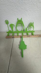 My Neighbor Totoro Metal Wall-Mounted Hook Rack & Over-The-Door Hook w Frog Silhouette