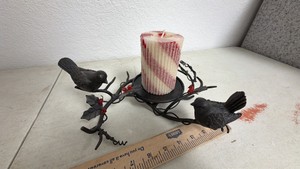 Metal Pillar Candle Holder