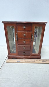 Multi-Tier Jewelry Box w/ Assorted Jewelry