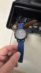 Lot of Watches in a Plastic Tool Box