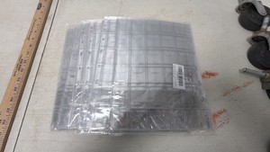 Transparent Coin Collection Binder Pages - 6 Packs of 10 Sheets (60 Sheets Total)