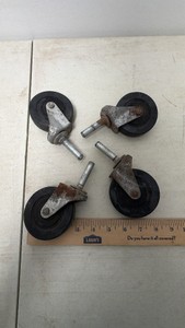 Lot of 4 - 3 Swivel Stem Casters