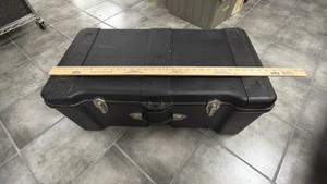 Contico 23-Gallon Black Plastic Storage Trunk