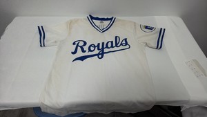 Kansas City Royals V-Neck Pullover Baseball Jersey (Adult Medium)