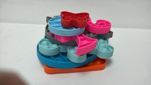 Lot of 7 Colorful Silicone Push-Pop Sensory Fidget Keychains & Poppers