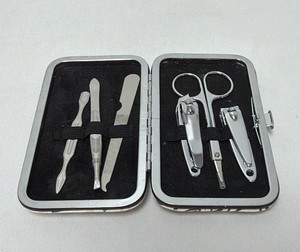 6-Piece Personal ManicurePedicure Grooming Set w Compact Hard Case