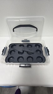12-Count MuffinCupcake Set w Clear Locking Transport & ServerSpatula