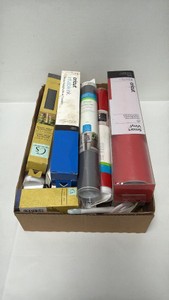 Lot of Cricut Crafting Supplies & Vinyl Rolls, including Cricut Infusible Ink transfer sheets, Cricut Smart Vinyl (Permanent), Cricut Premium Vinyl rolls, and craft paperpens from Crafters Square