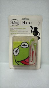 Disney Kermit the Frog iHome Noise Isolating Earphones (Corded)