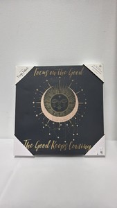 Celestial-Themed Unframed Canvas Wall Art by Design District Studio (14x14)