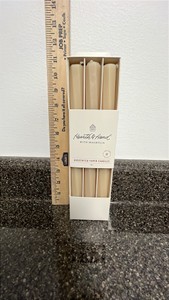 Heart and Hand with Magnolia Unscented taper candles 6 pk