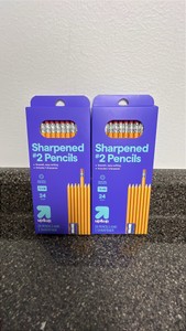 Sharpened number two pencils