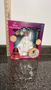 Disney princess Moana paint a scene