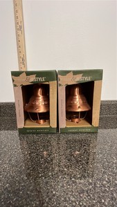 Lot of 2 Deco Style Lantern one light fixtures