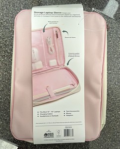 Storage laptop sleeve