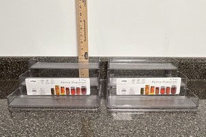 Three tier pantry organizer set of two