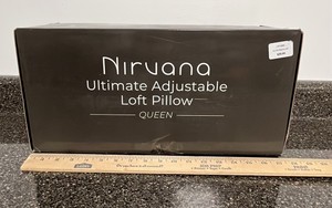 Brand new Mueller Nirvana Loft Adjustable Memory Foam Pillow, Cooling Effect, Hypoallergenic, Breathable, Odorless Neck Pillows for Pain Relief, Orthopedic Pillow for Side, Back, Stomach. Still in box.